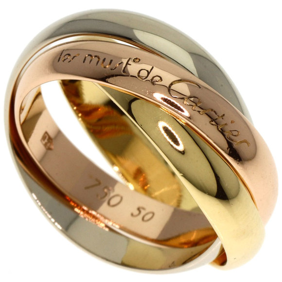 CARTIER Yellow Gold Trinity Ring #50 - Picture 1 of 7
